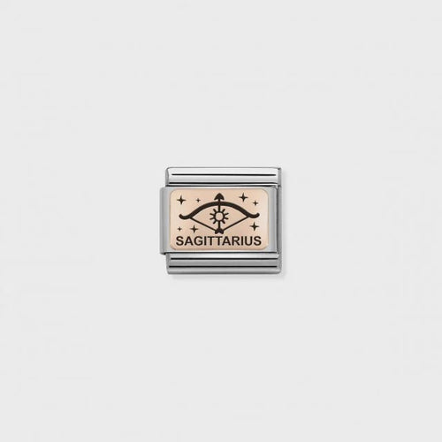 Nomination Composable Classic Link - Rose Gold Sagittarius