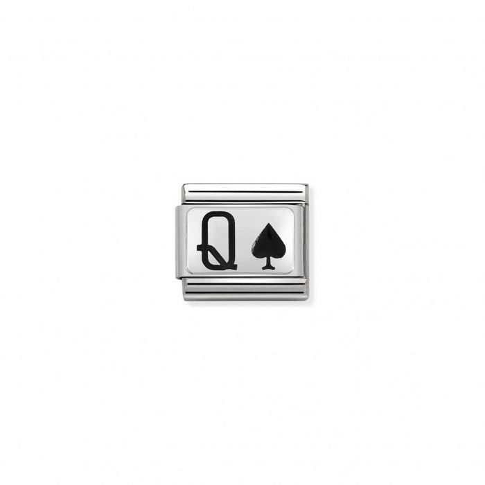 Nomination Composable Classic Silver Charm Link Queen of Spades