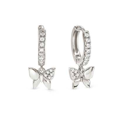 Nomination Petit Sparkle Hoop Earrings - Butterfly