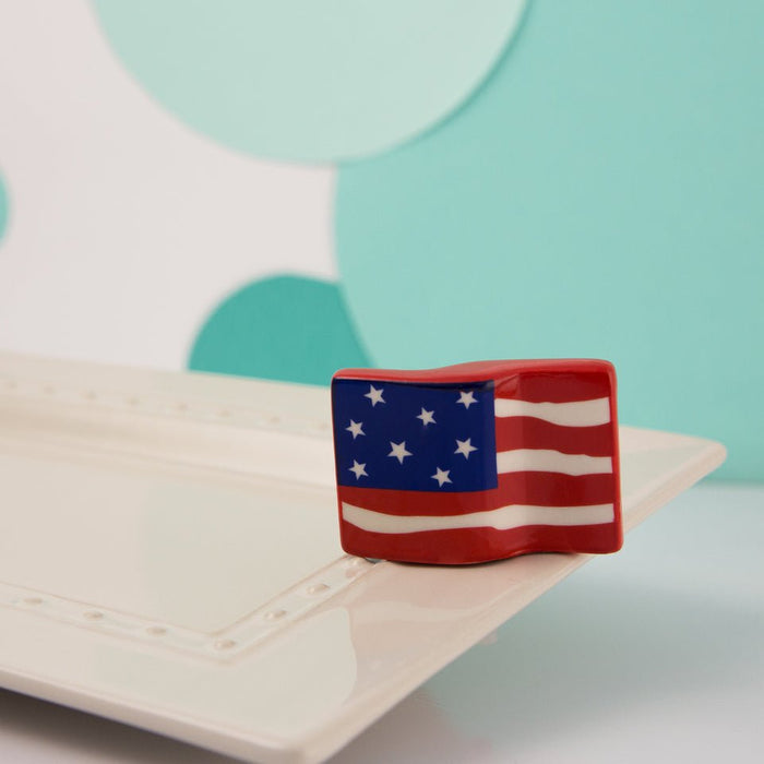 Nora Fleming Mini USA American Flag A18 Stars And Stripes Forever