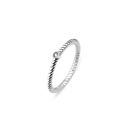 Ring North Star Silber