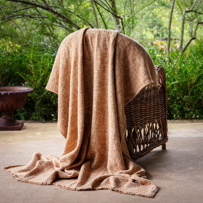 Nubby Yellow Throw