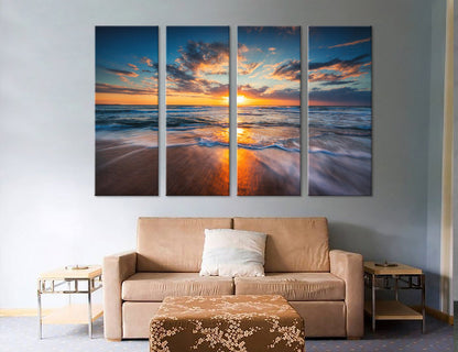 Ocean Sunset Canvas Print Set