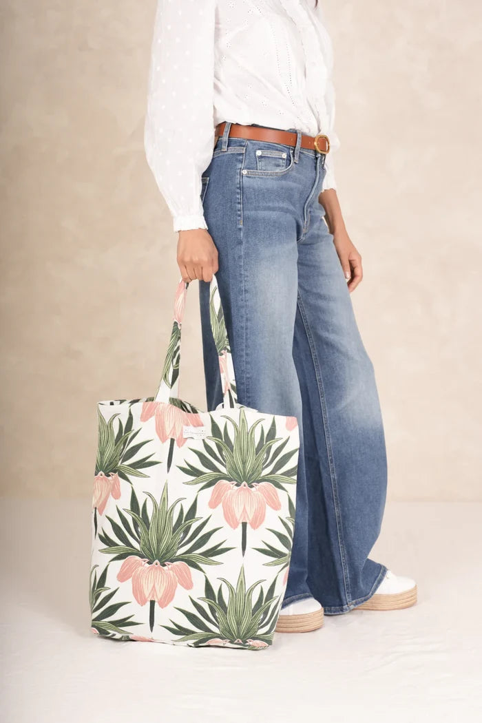 One Hundred Stars Canvas Bag Deco Bud - Ivory