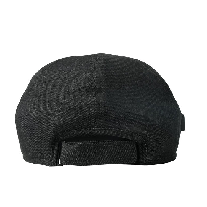 Rear view of the black Hooga Red Light Therapy Hat, showing the adjustable strap and back opening.