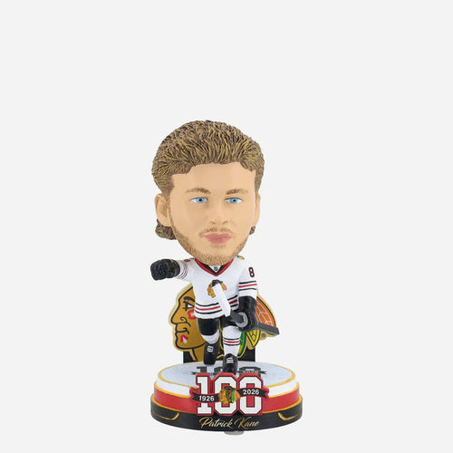 Patrick Kane Chicago Blackhawks 100th Anniversary Mini Bighead Bobblehead