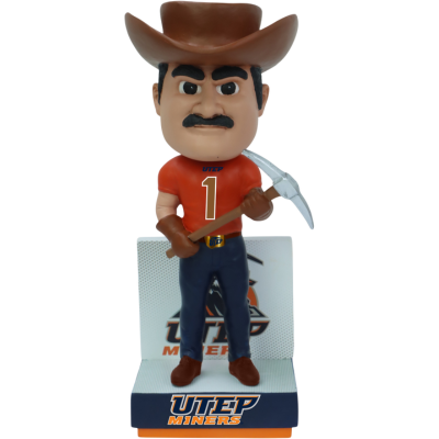 Paydirt Pete UTEP Miners Mascot Bobblehead