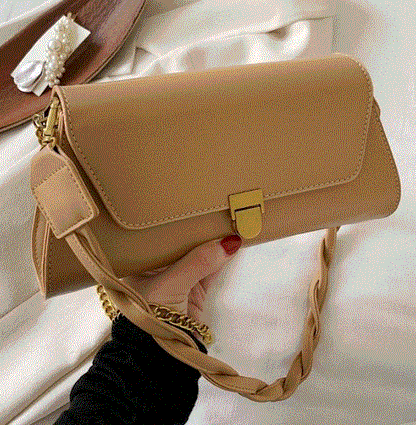 PB103 Mocha Twisted Strap Purse