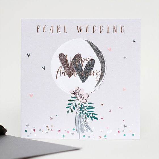 Pearl Wedding Anniversary Card