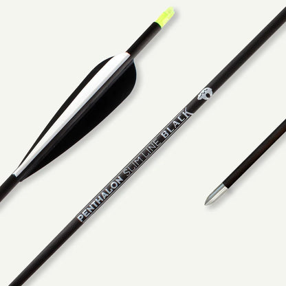 Penthalon Carbonpfeile Slim Line Black Fletches