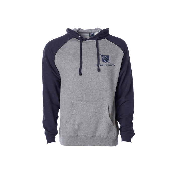 Phi Delta Theta Raglan Hooded Sweatshirt