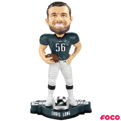 Chris Long Philadelphia Eagles Super Bowl LII Champions Bobblehead