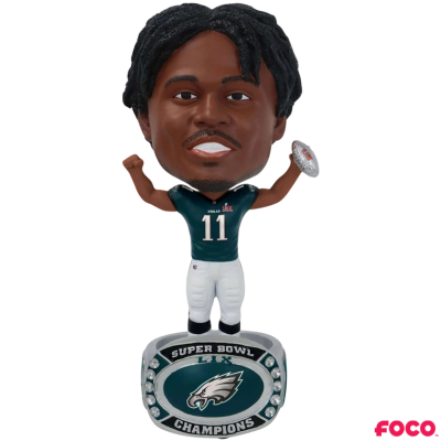 Philadelphia Eagles Super Bowl LIX Champions Ring Base Bighead Bobbleheads