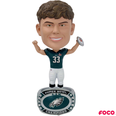 Philadelphia Eagles Super Bowl LIX Champions Ring Base Bighead Bobbleheads