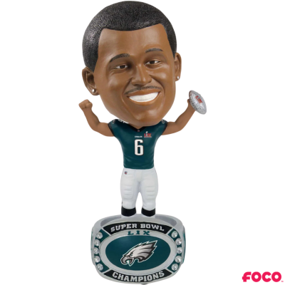 Philadelphia Eagles Super Bowl LIX Champions Ring Base Bighead Bobbleheads