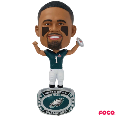 Philadelphia Eagles Super Bowl LIX Champions Ring Base Bighead Bobbleheads