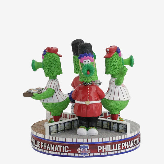 Phillie Phanatic Philadelphia Phillies 2024 MLB London Huddle Spinner Mini Bobblehead Scene MLB