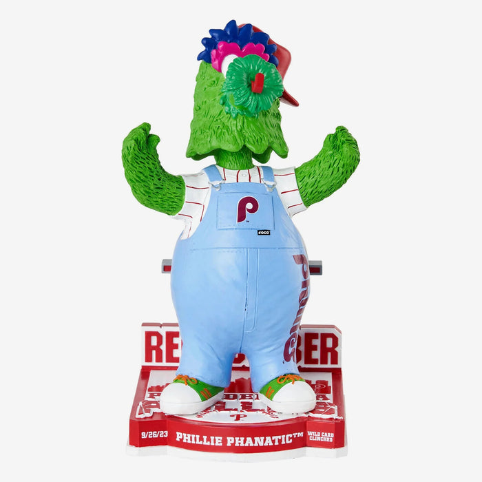 Phillie Phanatic Philadelphia Phillies Powder Blue Bib Overalls Red October MLB Bobblehead