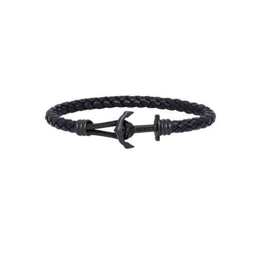 Ankerarmband Phrep Lite Schwarz Leder Schwarz