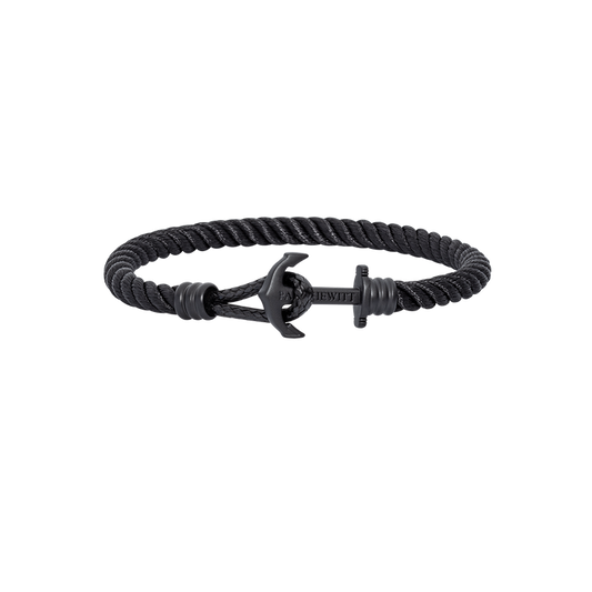 Ankerarmband Phrep Lite Schwarz Nylon Schwarz