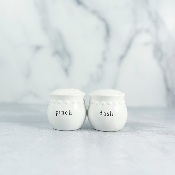 Pinch and Dash Ceramic Salt and Pepper Set