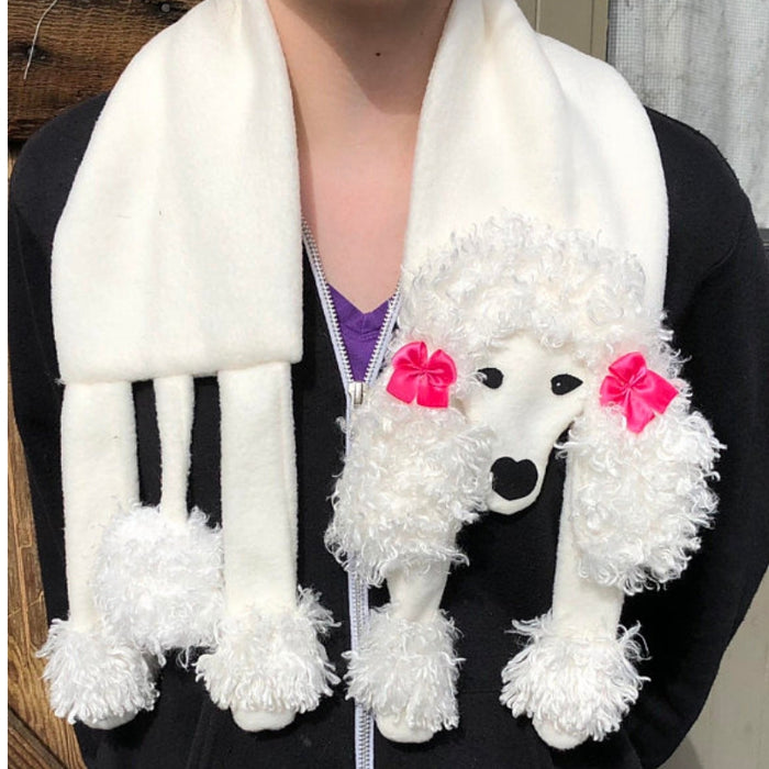Poodle scarf sewing pattern, snugglepuppyapplique.com