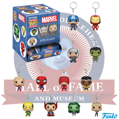 Pop Marvel Mystery Keychain Bobbleheads - National Bobblehead HOF Store