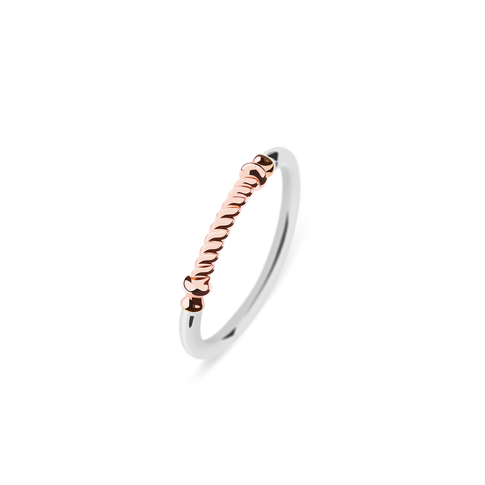 Ring Portside Roségold Silber