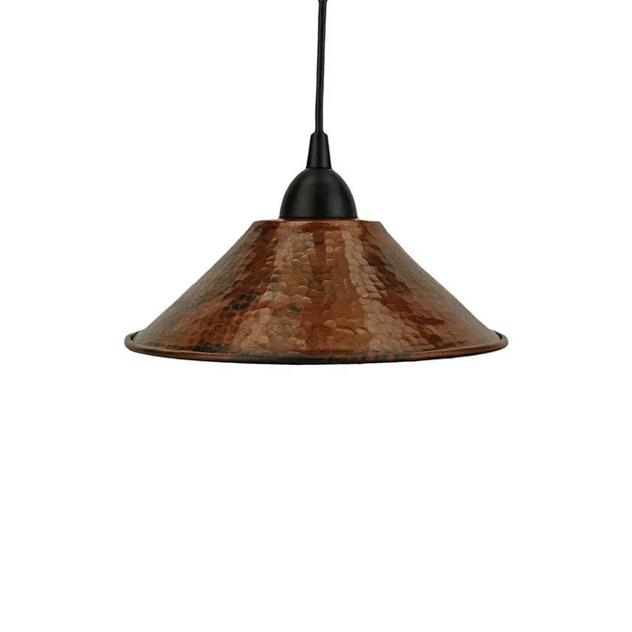 Premier Copper Hammered Copper Cone Pendant Lights