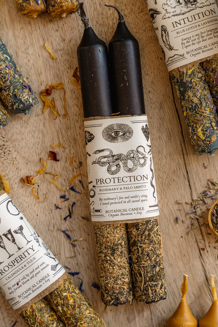 PROTECTION RITUAL CANDLE | Shadow Shield + Transmutation