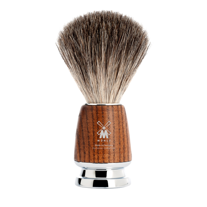 MÜHLE RYTMO 81 H 220 Pure Badger shaving brush with steamed ash handle