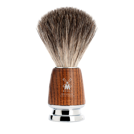 MÜHLE RYTMO 81 H 220 Pure Badger shaving brush with steamed ash handle