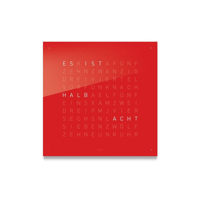 Qlocktwo Frontcover für Tischuhr Earth 13.5 | Cherry Cake | FTCC