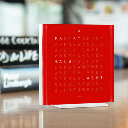 Qlocktwo Frontcover für Tischuhr Earth 13.5 | Cherry Cake | FTCC