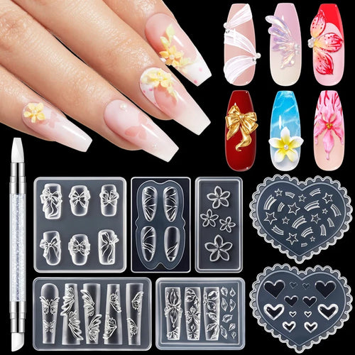 3D silicone nail mold #quiet-dawn