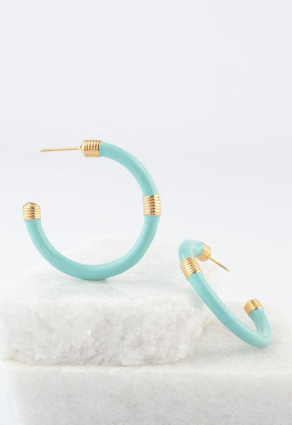 Radiate Hope Hoops in Mint