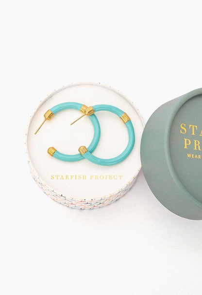 Radiate Hope Hoops in Mint
