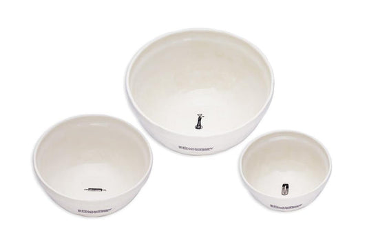 Rae Dunn Kitchen Icon Mixing Bowls - Set of 3
