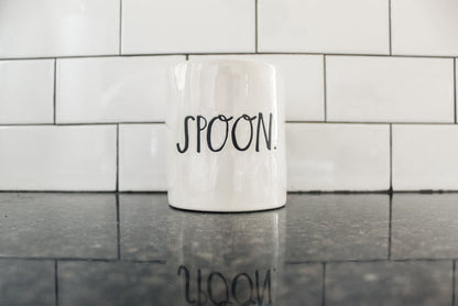 Rae Dunn Stem Print Spoon Holder 7