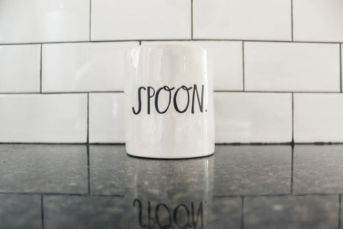 Rae Dunn Stem Print Spoon Holder 7