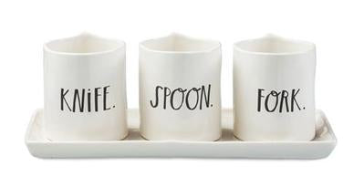 Rae Dunn Stem Print Spoon Holder