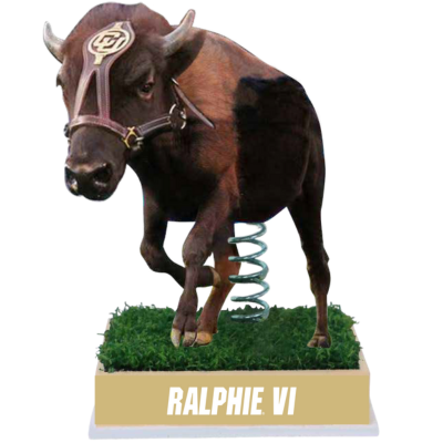 Ralphie VI Colorado Buffaloes Live Mascot Bobblehead (Presale)
