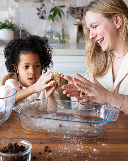 Rectangular glass oven dish