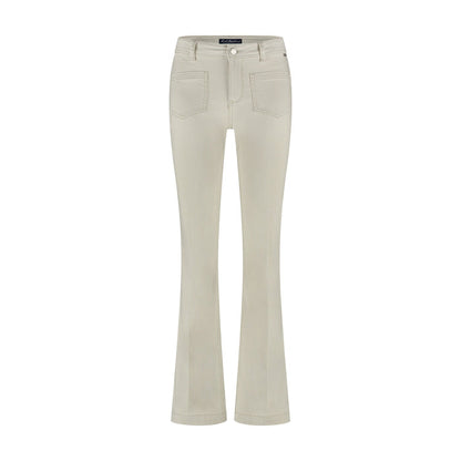 Red Button Babette Patchpocket Denim Stripe Jeans - Sand