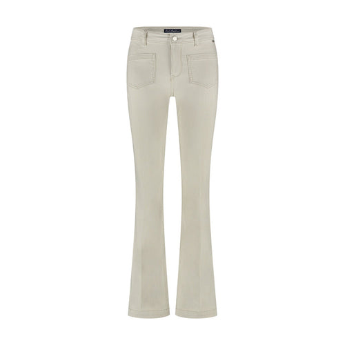 Red Button Babette Patchpocket Denim Stripe Jeans - Sand