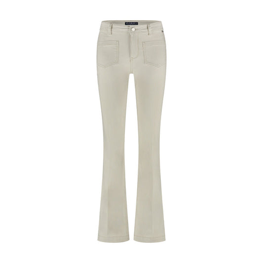 Red Button Babette Patchpocket Denim Stripe Jeans - Sand