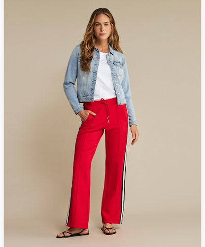 Red Button Jackie Denim Jacket - Bleach