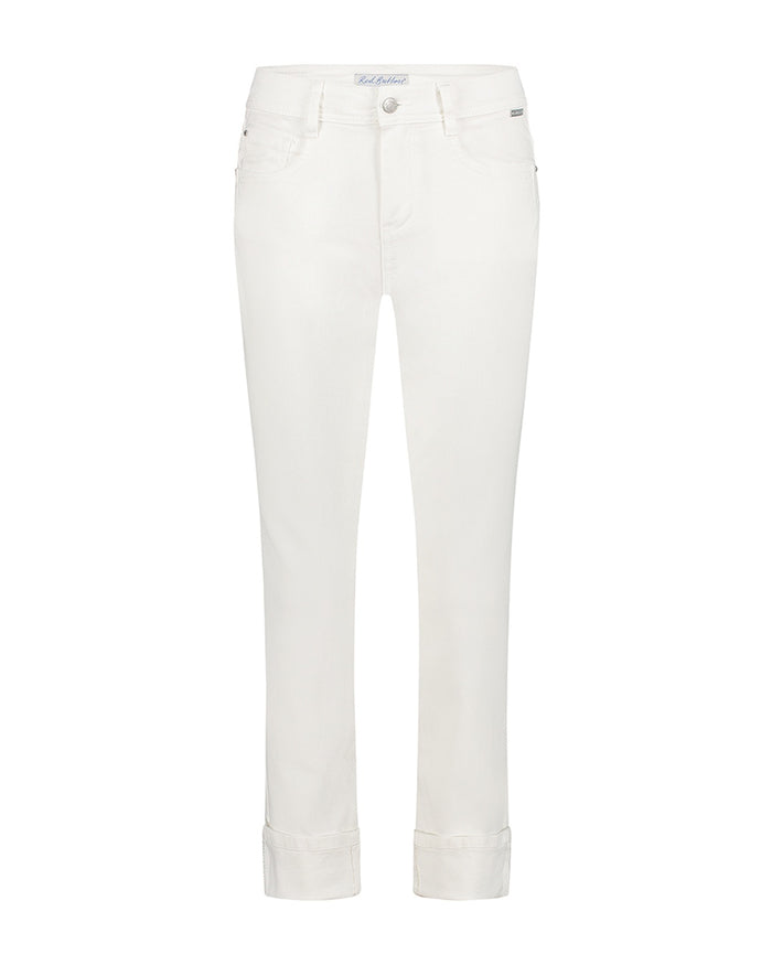 Red Button Kate Turn Up Jeans - Off White
