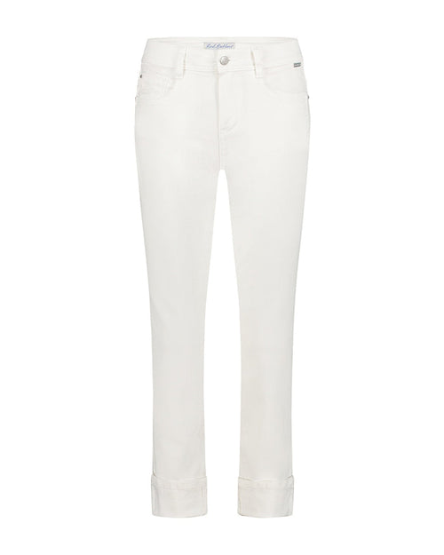 Red Button Kate Turn Up Jeans - Off White