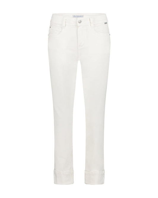 Red Button Kate Turn Up Jeans - Off White